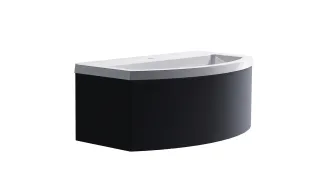 Тумба с раковиной Astra-Form Венеция 2.0 3 3100003ral7024+04010022 80 см тёмно-серый матовый